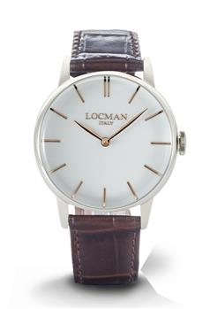 Locman 960 uomo vclassico ACCIAIO QUADRANTE BIANCO