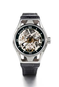 Locman montecristo skeleton ACCIAIO CINTURINO PELLE NERO