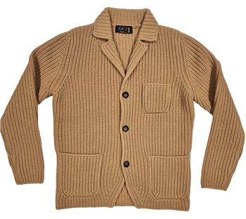 Giacca lavorata golf by montan MARRONE CHIARO
