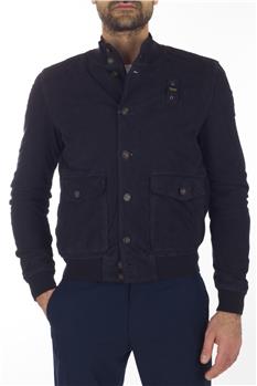 Giubbino blauer camoscio BLU