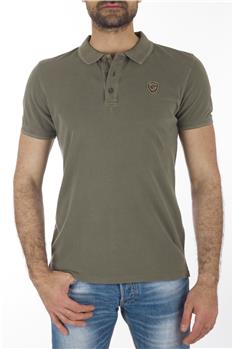 Polo blauer mezza manica VERDE MILITARE