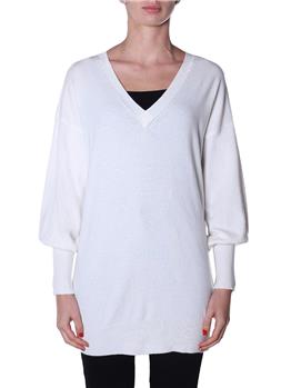 Maglia maxi twin set classica NERO NEVE