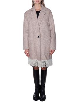 Cappotto twin seta spina pesce RUM NEVE