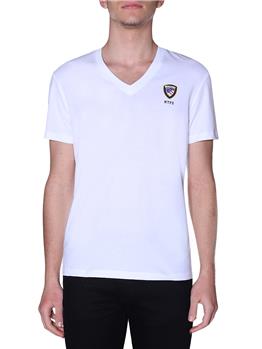 T-shirt blauer uomo scollo v BIANCO