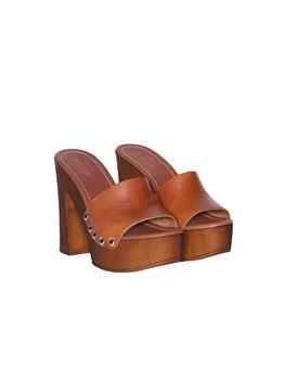 Sandalo actitude twinset TOBACCO