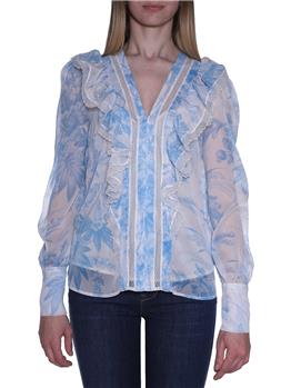 Blusa twinset FIORE NEVE AZZURRO