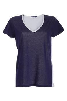 T-shirt petit bateau rigata BLU P4