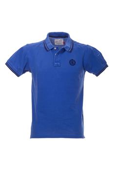 Polo henrilloyd collo rigato BLU CHIARO P5