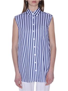 Camicia donna aspesi RIGA BIANCA BLU