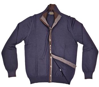 Cardigan golf by monanelli BLU