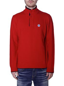 Maglia con bottoni north sails POMPEIAN RED