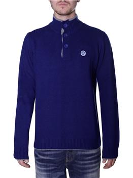 Maglia con bottoni north sails BLU MELANGE