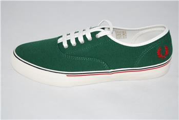 Scarpa fred perry tela VERDE