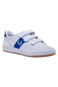 Scarpa fred perry con strappi BIANCO