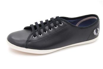Scarpa fred perry pelle NERO