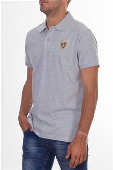 Polo blauer uomo con stemma GRIGIO CHIARO