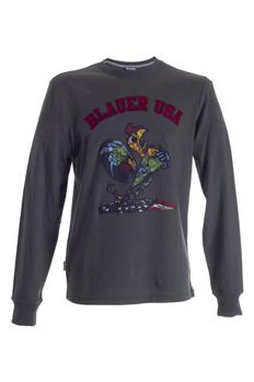 T-shirt blauer manica lunga VERDE Q3