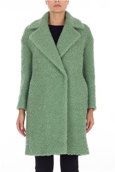Cappotto boucle' VERDE CHIARO