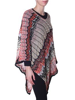 Missoni poncho NERO E ARANCIO