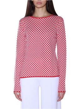Maglia girocollo liviana conti BIANCO E ROSSO