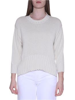 Maglia croppet liviana conti ECRU