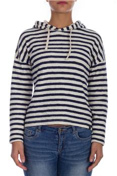 Superdry felpa cappuccio donna BIANCO E BLU