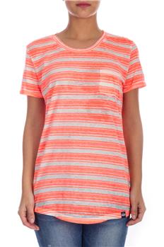 Superdry t-shirt donna rigata ARANCIO