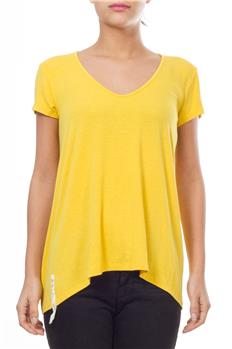 Manila grace t-shirt scollo v GIALLO P6