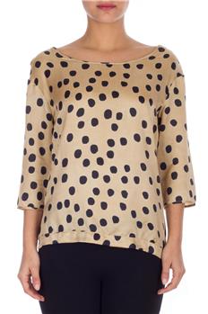 Camicia manila grace pois BEIGE E NERO