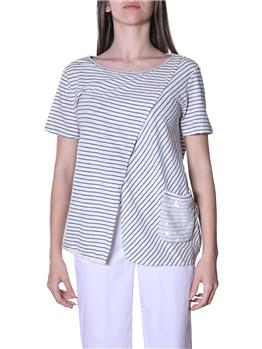 T-shirt manila grace pannello AVIO OFF WHITE