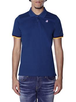 Polo k-way vincent contrast BLUE OTTANIO