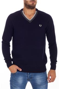 Maglia fred perry grana riso BLU