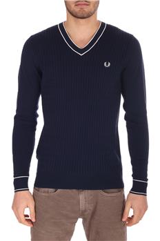 Maglia fred perry treccia BLU