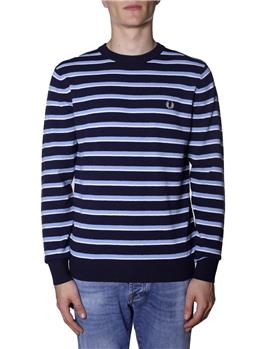 Maglia fred perry uomo spugna BIANCO CELESTE BLU