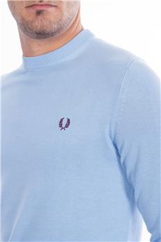 Maglia fred perry giro collo CELESTE MEDIO P7