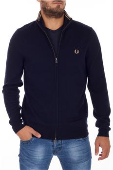 Maglia full zip fred perry BLU