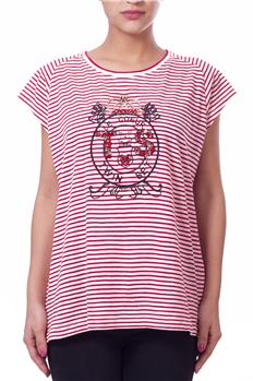 Twin set t-shirt righe ROSSO P6