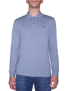 Polo lacoste manica lunga BLU CHINE CHIARO