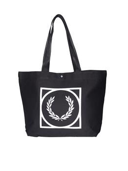 Brorsa fred perry graphic tote BLACK