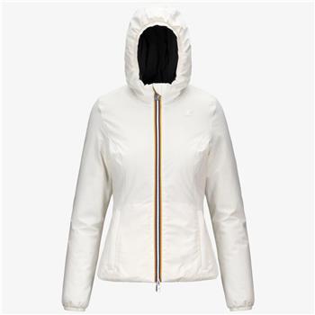 Piumino k-way donna corto WHITE GARDENIA BLACK PURE