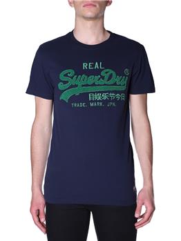 T-shirt superdry chenille tee NAVY