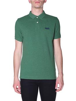 Polo superdry piquet classica VERDE