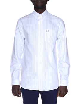 Camicia righe fred perry uomo BIANCO E AZZURRO