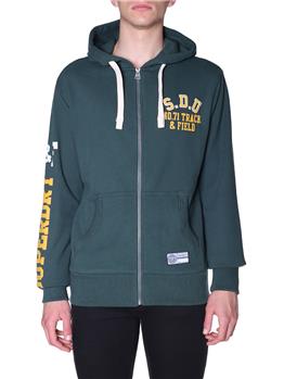 Felpa superdry cappuccio ENAMEL GREEN