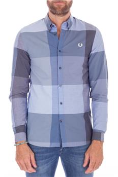 Fred perry camicia quadri CELESTE SCURO