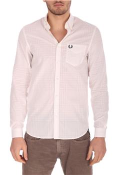 Camicia fred perry uomo cotone BIANCO