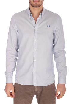 Camicia fred perry uomo RIGA CELESTE E BIANCA