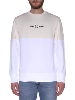 Felpa fred perry classica WHITE