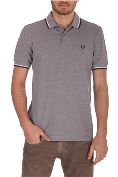 Polo fred perry uomo classica GRIGIO CHIARO