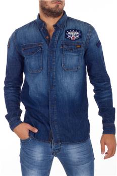 Superdry camicia jeans uomo JEANS